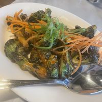 Buffalo brussel sprouts   at Pizza Barbone in Hyannis