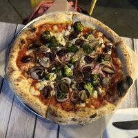 Veggie pizza  at Pizza Barbone in Hyannis