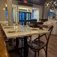 Dining area #Veganuary at Pizza Barbone in Hyannis