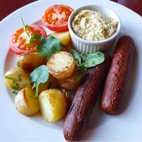 Vegan breakfast... not listed on room service menu as an option so always end up writing a list on the card!  at Danu Restaurant - Brehon Hotel in Killarney