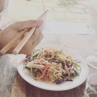 Simple veggie stir fry  at Annen Vegetarian & Yoga in Hoi An