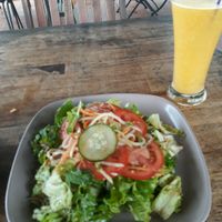 Annen Salad and Mango and Orange Juice at Annen Vegetarian & Yoga in Hoi An