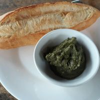 Poor Man's 'Caviar' with bread at Annen Vegetarian & Yoga in Hoi An