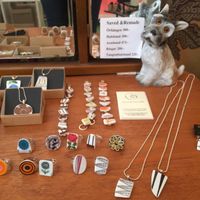 beautiful necklaces and rings at Green Laces in Stockholm