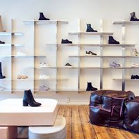 Furniture in vegan leather at Green Laces in Stockholm