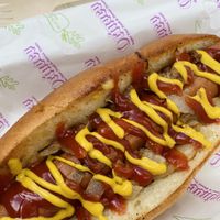 American hotdog  at Orinoco Vegan York in York