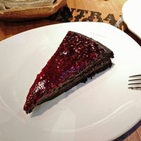 chocolate raspberry cake at Celicioso - Hortaleza in Madrid