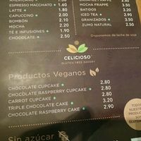 menu at Celicioso - Hortaleza in Madrid
