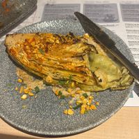 Delicious chip cabbage with cashew nut purée.   at Ambiente Tapas in Leeds