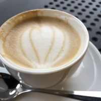 Cappuccino with oatmilk at Die Mehlwerkstatt in Cologne