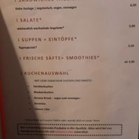 Sandwiches and soups menu at Unicorn Berlin in Berlin