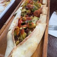 Vegan pide 👌  at Cafe Turko in Seattle