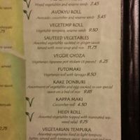 See 'Vegetarian Delight' Menu Section  at Nishiki Sushi in Sacramento