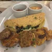 Chickpea Omelette  at Green Bar in Makati