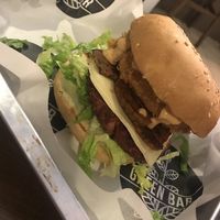 burger  at Green Bar in Makati