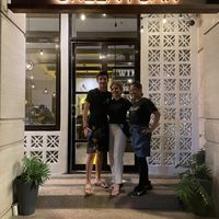 The staff provided a 5-star service. We had to take a photo to take the memory back to California with us  at Green Bar in Makati