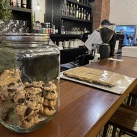 Insanely delicious choc chip cookies  at Green Bar in Makati