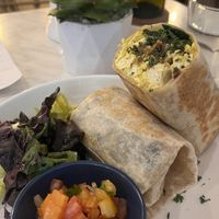 Breakfast buritto  at Green Bar in Makati