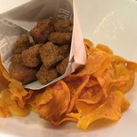 Yummy - tofu with sweet potatoes  at Green Bar in Makati