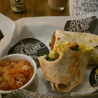 breakfast burrito  at Green Bar in Makati