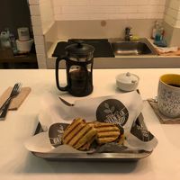 Hail Seitan with French press black coffee at Green Bar in Makati