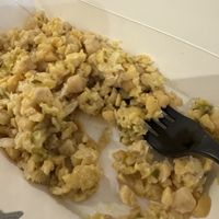 Chickpea salad a really nice flavour, probably needs to be eaten with the coleslaw  at Green Bar in Makati