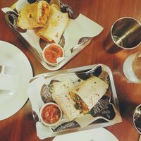 cheesy mac cracklin burrito at Green Bar in Makati