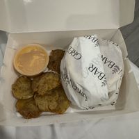 Breakfast sandwich potatos  at Green Bar in Makati