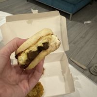 Breakfast sandwich  at Green Bar in Makati