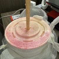 Strawberry mango smoothie  at Green Bar in Makati