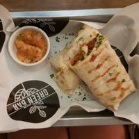 Burrito with mac and cheese at Green Bar in Makati