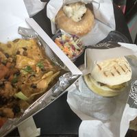 nachos doughnut coleslaw breaky sandwhich at Green Bar in Makati