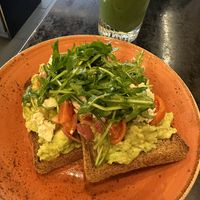 Yummy avocado toast. Toast was warm & crispy   at Seedling Cafe - Flinders in Melbourne