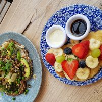 Pancakes & Avo-Pesto Bread at By Lima in Haarlem