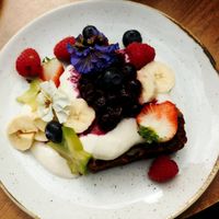 Super banana bread breakfast at By Lima in Haarlem