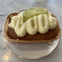 Mango cake, tasty but dry  at By Lima in Haarlem