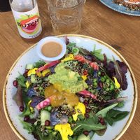 Spring veggie bowl& kombucha  at By Lima in Haarlem