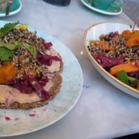 White bean paste sandwich, Eastern salad at By Lima in Haarlem
