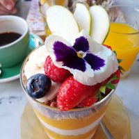 Mango trifle at By Lima in Haarlem