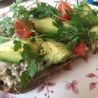 Vegan tuna sandwich (half of!) at By Lima in Haarlem