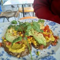 Toast avocado at By Lima in Haarlem