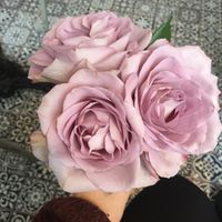 Fresh roses on the tables  at By Lima in Haarlem