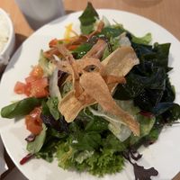Green salad  at Kohan in Lake Tekapo