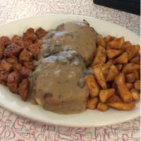 Vegan biscuits and mushroom gravy  at West Town Bakery and Diner - West Town in Chicago