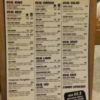 clip board menu at Burger Edge - Queens Plaza in Brisbane