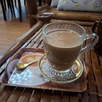 Hot chocolate with coconut milk at Rust n' Wood in Sagada