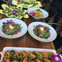An array of dishes at happy hour.  All good! at 118 Degrees in Tarzana