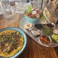 vegan breakfast at Nocturno Cafe in Jerusalem