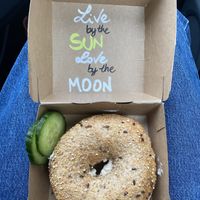 vegan bagel at Bagels & Beans in Sittard