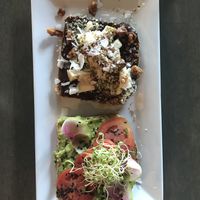 Loaded toast and avocado toast at The Sanctum Cafe in Orlando